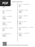 542 English Level Test Starter