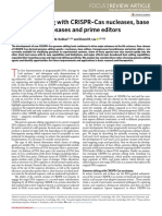 Genome Editing With CRISPR-Cas Nucleases, Base Editors, Transposases and Prime Editors