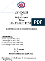 Lan Cable Tester Synopsis