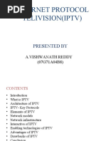 Internet Protocol Telivision (Iptv) : Presented by