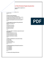 Nuclear Power Plant Mechanical Engineering Questions