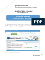 Preinscription Guide Creation Compte 2020 2021