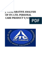 "Comparative Analysis of Itc Ltd. Personal Care Product V/S Hul"