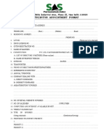 Distributor Appointment Form With Undertaking