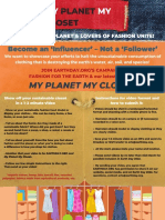 Fashion For The Earth & Our Latest Project My Planet My Closet