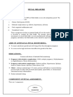 FEOTAL MEASURE Clinical Parameters