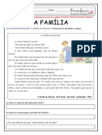 A Família Do Marcelo - Atividades