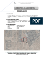 Memoria Descriptiva-Primera Etapa