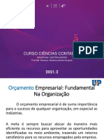 Aula Orçamento Empresarial Controladoria 22 11 2021