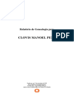 Clovis Manoel Pena - Livro de Sua Genealogia