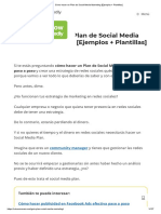 Cómo Hacer Un Plan de Social Media Marketing (Ejemplos + Plantillas)