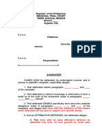 Answer: Republic of The Philippines Regional Trial Court Third Judicial Region Branch - Angeles City