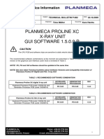 Planmeca Proline XC X-Ray Unit GUI SOFTWARE 1.5.0.0.R: Customer Service Information