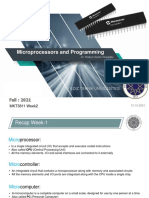 Microprocessors and Programming: Fall: 2021