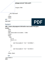 PHP Lab Manual