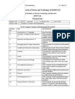 2021 CE143 Practical List