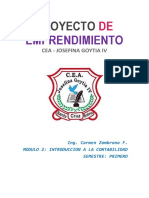 Proyecto de Emprendimiento - Contabilidad