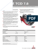 Deutz TCD 7.8: For Mobile Machinery 160-260 KW / 214-348 HP at 1800-2200 Min /RPM EU Stage IV and V / US EPA Tier 4