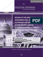 DoD Inspector General Report On Jan 6