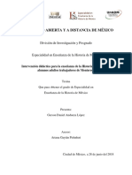 Gerson Daniel Andueza López - Intervención Didáctica para La Enseñanza de La Historia de México