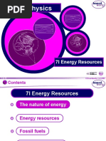 KS3 Physics: 7I Energy Resources