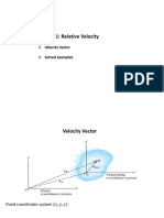 Chapter 1: Relative Velocity: Velocity Vector Solved Examples