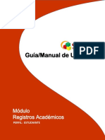 Guía/Manual de Usuario: Registros Académicos Módulo