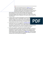 Assignment#12 External Growth Strategies Mergers, Acquisitions, Alliances