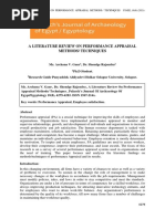 A Literature Review On Performance Appraisal Methods/ Techniques