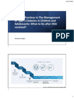 Current Practices in The Management of Type 1 Diabetes in Children and Adolescents: What To Do After DKA Resolved?