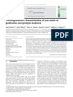 Thermogravimetric Characterization of Corn Stover As Gasification and Pyrolysis Feedstock