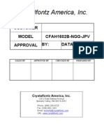 Crystalfontz America, Inc.: Customer Model Cfah1602B-Ngg-Jpv By: Data: Approval