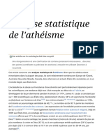 Analyse Statistique de L'athéisme - Wikipédia