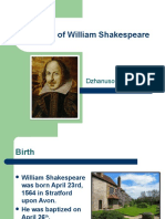 The Life of William Shakespeare: Dzhanusova Gulvira