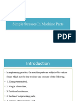 Simple Stresses in Machine Parts