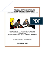 Manual de Evaluacion Del Desempeno Docente