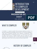 Introduction To Compiler Development