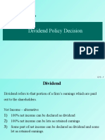 Chapter 13 Dividend Policy Decision