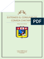 Evitemos El Consumo de Comida Chatarra