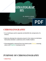 Chromatograp HY: Dr. Andrew.A.Lamare 2 Year PG