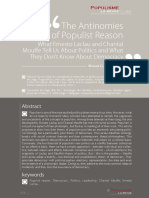 2021 The Antinomies of Populist Reason. What Ernesto Laclau and Chantal Mouffe Tell Us About Politics and What They Don't Know About Democracy