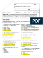 Test of Ciencias Naturales 7° Basico N°3