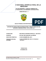 Trabajo Investigación I. Estudio Tecnologías Prod. Transf. Recurso Agroindustrial Café. 19 Dic 21 A 12 M.