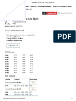 Module Build Data (As-Built)