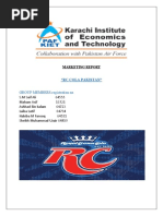 RC Cola Pakistan Report