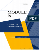 Module in CC102 Computer Programming 1