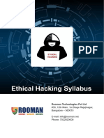 Ethical Hacking Syllabus: Rooman Technologies PVT LTD