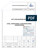 Hfy-3800-0000-Civ-db-0001 - 1 Civil, Structural and Architectural Design Basis Code A