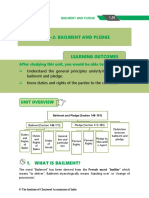 Unit-2: Bailment and Pledge: After Studying This Unit, You Would Be Able To