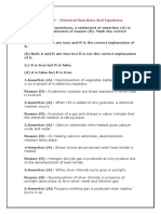 Cbse Class 10 Science Assertion - Reason Questions For Term 1 Exam